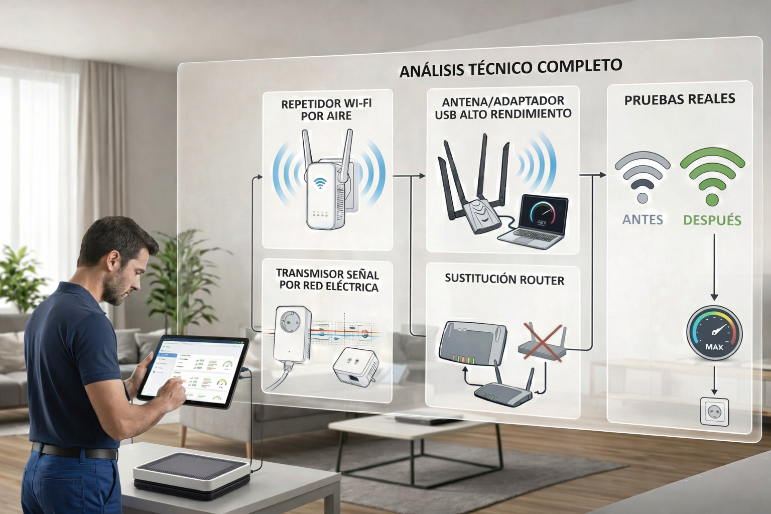 Diagnostico y/o Instalación para mejora Wi-Fi